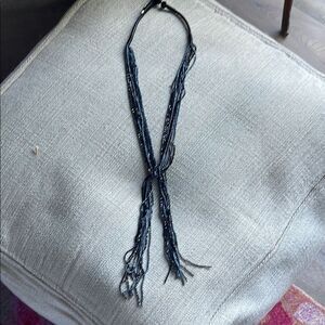 Elegant Black Beaded Necklace